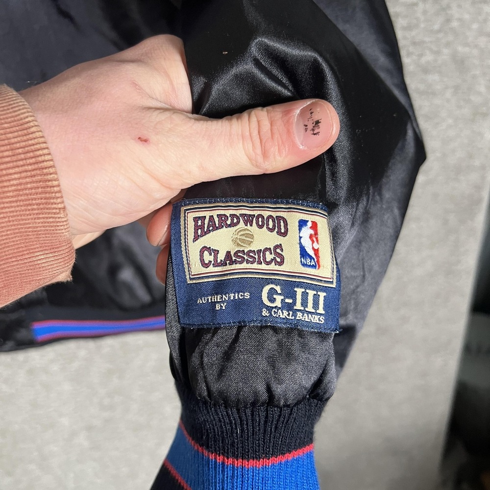 Detroit Pistons Jacket Mens‎ 2XL Black NBA Basketball G-III Hardwood Classics - Picture 2 of 8